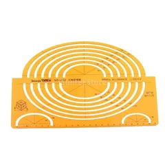 新品 楕円 テンプレート 図面テンプレート 定規 製図用 学生 贈り物