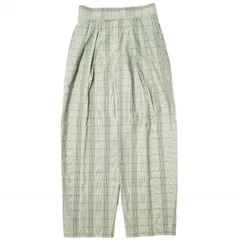 新品 green label relaxing UNITED ARROWS グリーンレーベルリラクシング ユナイテッドアローズ チェックタックワイドパンツ 3614-199-2406 38 グレー グレンチェック 2タック ボトムス g12113
