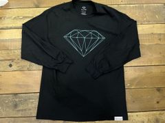 DIAMOND SUPPLY CO. ダイヤモンドサプライ 長袖Tシャツ ロンT ダイヤモンドロゴ 両面プリント Lサイズ USED