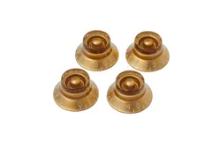 ギブソン Gibson PRHK-020 Top Hat Knobs Gold 4/Pkg ノブ