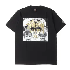 【新品】STUSSY ステューシー Tシャツ サイズ:L / 00s サムライマガジン 10周年記念 オールドフォト クルーネック Tシャツ (デッドストック) / ブラック 黒 / トップス カットソー 半袖 / 00年代 アーカイブ【メンズ】