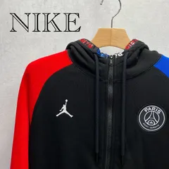 NIKE JORDAN PARIS SAINT-GERMAIN ナイキ ジョーダン パリ・サンジェルマン フルジップ パーカー BQ8347-011 L ブラック レッド ブルー メンズ