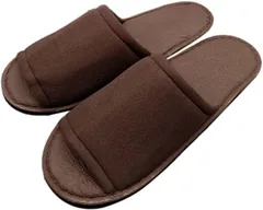 Sweet Plus 使い捨てスリッパ 個包装 業務用 ホテル仕様 エステ 美容サロン アメニティ 持ち帰りスリッパ ブラウン 10足( ブラウン 10足,  Free)
