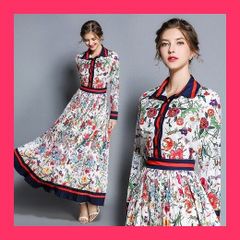 EmiriaWiz 花柄ボウタイ付き ノースリーブワンピース - メルカリ