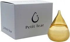 Petit Tear ストームグラス カラーガラス 手のひらサイズ 結晶 インテリア 置物( イエロー,  レギュラー)のサムネイル