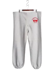 【お得なクーポン配布中!】 デッドストック 70s ★ チャンピオン リバースウィーブ スウェット パンツ メンズ L 単色タグ ヴィンテージ 染込み 3段 カレッジ プリント