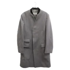 Maison Margiela (メゾンマルジェラ) 22AW Tan Collarless Coat SI1AA0001 ウールコート ノーカラーロングジャケット グレーのサムネイル