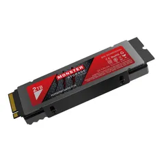 Monster Storage SSD 2TB NVMe PCIe Gen4×4 PS5確認済み 最大読込: 7100MB/s 最大書き：6350MB/s ヒートシンク付き M.2 Type 2280 内蔵 SSD 3D NAND 国内正規品 メーカ