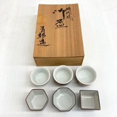 【新品未使用】川瀬満之 白滋六角小鉢　青白磁 皿 共箱付 木箱付き　作家物 新品未使用】川瀬満之 白滋六角小鉢 青白磁 皿 共箱付 木箱付き 作家物