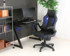 ゲーミングチェア シグナル ブルー[C/D:15508]のサムネイル