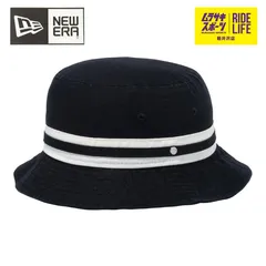 NEW ERA ニューエラ ハット  バケット01 Striped Band Bucket ブラック/クロームホワイト 14109560 【ムラスポ公式】