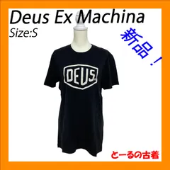 【新品】Deus Ex Machina デウスエクスマキナ トップス 半袖 フロント ロゴ Tシャツ T_DMW41808E-BLK-S レディース メンズ ユニセックス ブラック 黒 Sのサムネイル