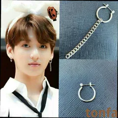 ■ 《2setピアス》ジョングク着用モデル チェーンピアス 防弾少年団 BTS