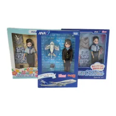 ANA CA リカちゃん 3点セット 747 ジャンボジェット退役記念 ANA Hawaii ドール人形 おもちゃインテリア/マルチカラー【A】【メンズ・レディース】★■557801【中古】