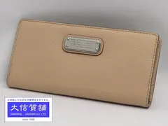 MARC BY MARC JACOBS マークジェイコブス 長財布 M0006578-660 ファスナー財布 カーフレザー ベージュ 中古A+ 【送料無料】  管理番号  A-6067