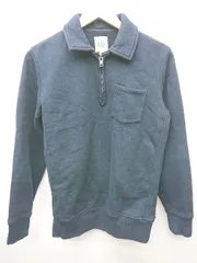◇ GAP ギャップ ハーフジップ 長袖 トレーナー スウェット サイズXXS ネイビー レディース メンズ P  【1406240041312】