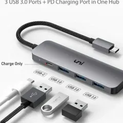 新品✨USBハブ　USB-C 4-in-1Hub USB3.0＋パワーデリバリー