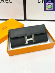 エルメスのおしゃれな財布、財布、十字紋の牛革、シンプルで気前が良く、いつまでも時代遅れではありません[本日特価|新品未使用品]
