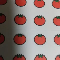 9㍉丸　トマトシール　180枚　ハガキサイズ3枚