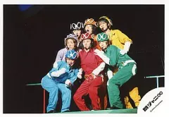 【中古】生写真(ジャニーズ) 関ジャニ∞/集合(7人)/横型・全身・関ジャニ戦隊∞レンジャー衣装・丸山口開け・背景黒/公式生写真