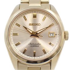 SEIKO セイコー メカニカル 自動巻き メンズ 腕時計 ゴールドGP 裏スケ 純正ベルト SARB038 / 6R15-00W0【いおき質店】