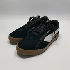 未使用に近い〇 PUMA プーマ スエード スニーカー ブラック 23 黒