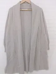 ◇ ◎ MELROSE メルローズ ウエストリボン付き 長袖 カーディガン グレー系 レディース P  【中古】 【1209300003172】