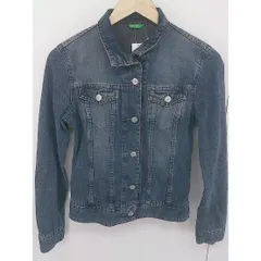 ◇ UNITED COLORS OF BENETTON 長袖 デニム ジャケット Gジャン サイズXS インディゴ系 レディース  【中古】 【1206060004647】