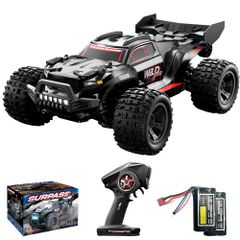 高速 ラジコンカー ラジコン オフロード 4WD 子供向け 人気 バッテリー2個 操作時間80分 1/18 LEDライト 2.4Ghz 四輪駆動 レーシング リモコンカー 電動 おもちゃ 車 男の子 中学生 クリスマス 誕生日 プレゼント 贈り物 電波認証
