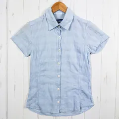 【Women's 4 ブルー系】 2007 Patagonia ( パタゴニア ) オーガニックコットン フランネル チェックシャツ オーガニックコットン ウェア トップス インナー シャツ ショートスリーブシャツ コットン z00052358