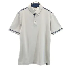 adidas アディダス 半袖 ポロシャツ M グレー系 メンズ 古着