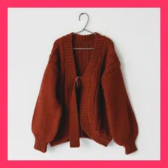 【アウトレット】プラッド ベルト カーディガン（3色）／2way ド　ベルト　カーディガン BR 立体的なスクエア柄で編み上げた少し おすすめ おしゃれ　★売れ筋★　人気 8057758