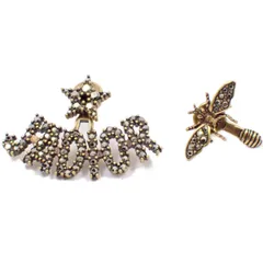 ✨一点物・超美品✨ディオール ビー 蜂 ピアス ストーン ゴールド クリスチャンディオール Christian Dior ピアス トライバル Bee
