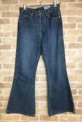 【中古】日本製 HOLIDAY ﾎﾘﾃﾞｲ HIGH WAIST BELL-BOTTOM DENIM PANTS ﾃﾞﾆﾑ ﾌﾚｱ 22202925 岡山 ｲﾝﾃﾞｨｺﾞ 4 33846918