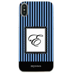 【新品未使用】Xperia 10 VI SO-52E SOG14 クリア ハードケース ( ストライプブルー  イニシャルE ) ボーダー ストライプ イニシャル アルファベットcl-initial2-so52e-ca1298-e