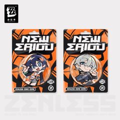 ゼンレスゾーンゼロ・公式　ゼンレス・ゼンゼロ・ZZZ　麗都　缶バッジ（プロキシ）主人公　リン　アキラ