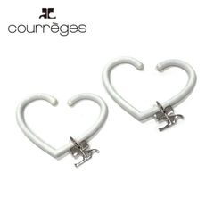 courreges クレージュ ハートロゴ イヤーカフ 両耳