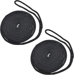 ＨＯＴＱ HOTQ 係留 アンカー係船ロープ ボートフェ ンダーロープ 係留用品 船舶用ロープ 3/8inx15ft 2本