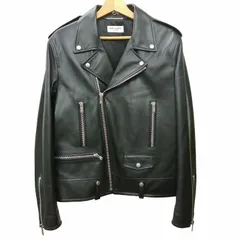 20SS SAINT LAURENT オペラ ウォッシュ レザージャケット 46 20SS SAINT LAURENT オペラ ウォッシュ レザージャケット 46