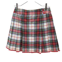 Tha Scotch House ザスコッチハウス 日本製 チェック柄 ミニ丈 ラップスカート 38 マルチ レディース 古着のサムネイル