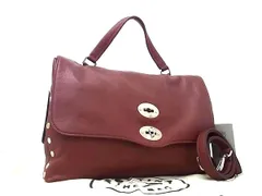 ■美品■ ZANELLATO ザネラート ポスティーナ レザー 2WAY ハンドバッグ ショルダーバッグ レディース レッド系 FT0554のサムネイル