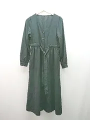 ◇ ROPE'PICNIC ロぺピクニック 無地 大人 綺麗め ロング丈 ワンピース サイズF ブラック レディース E  【1308290033944】