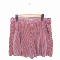 ヘザー Heather キュロット ショート パンツ コーデュロイ 光沢 F ピンク /TT13のサムネイル