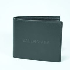 新品 balenciaga バレンシアガ LOGO ロゴ  ブラック 折り財布