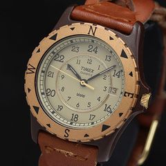 ☆レアTIMEX safari サファリ カーキ1980年代ビンテージウォッチ 