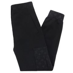 【極美品】LOUIS VUITTON ルイヴィトン 22SS モノグラム ディテール カーゴ パンツ サイズ36 黒 テクニカルジャージー素材 47299