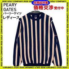 PEARLY GATES パーリーゲイツ 長袖 ニット セーター ストライプ