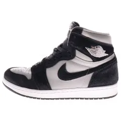 NIKE (ナイキ) WMNS AIR JORDAN 1 RETRO HIGH OG Medium Grey ウィメンズ エアジョーダン レトロ ハイカットスニーカー グレー/ブラック US10/27.0cm DZ2523-001
