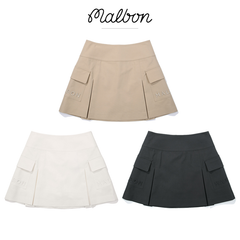 25年春夏 韓国 MALBON ゴルフウェア スカート プリーツ ショートスカート レディースウェア