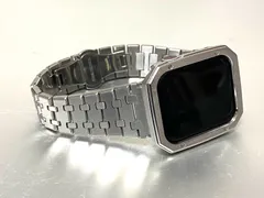 シルバーミラー　アップルウォッチ ラバーベルト Apple Watch ケース　カバー 40 41 44 45 49mm ウルトラ　ultra Apple Watch バンド box入り高級ランク